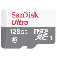 Изображение товара Карта памяти Sandisk Ultra microSDXC Class 10 UHS-I 80MB/s 128GB (SDSQUNS-128G-GN6MN)