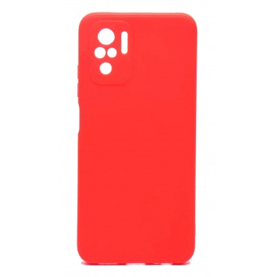Фото Накладка силиконовая Silicone Case для Xiaomi Redmi Note 10/Note 10S Красная