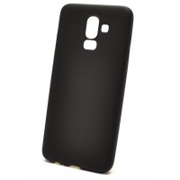 Изображение товара Накладка на заднюю панель силиконовая  J-case для Samsung Galaxy J8 Черная