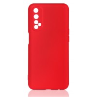 Изображение товара Чехол силиконовый с микрофиброй DF rmOriginal-08 для Realme 7 Красный