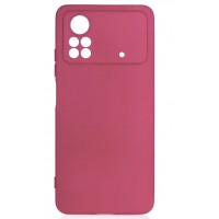 Изображение товара Накладка силиконовая матовая Fashion Case для Xiaomi Poco X4 Pro 5G Розовая