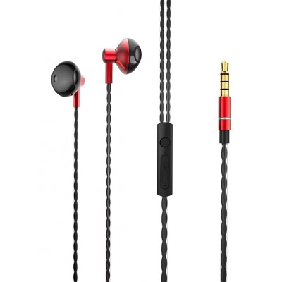 Фото Наушники Borofone BM14 Skymelody Wired Control Earphone Красные