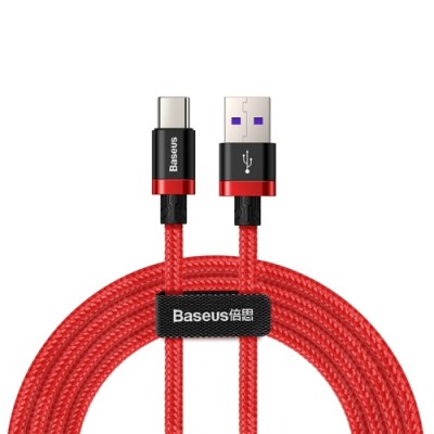 Фото Кабель Type-C  Baseus Purple Gold Red Huawei Flash Charge Cable USB (CATZH-B09) Красный