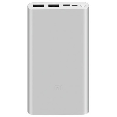 Фото Внешний аккумулятор Xiaomi Mi Power Bank 3 10000mAh (PLM13ZM) Серебристый