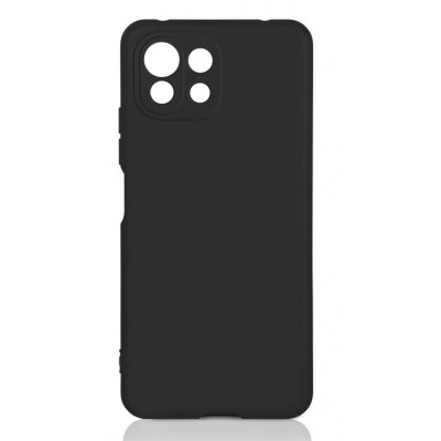 Фото Накладка силиконовая с микрофиброй DF xiOriginal-21 для Xiaomi Mi 11 Lite/11 Lite 5G NE Черная