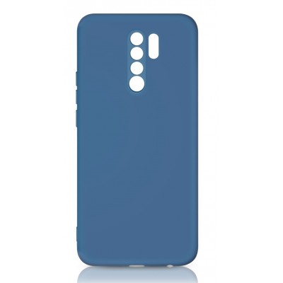 Фото Накладка силиконовая с микрофиброй DF xiOriginal-12 для Xiaomi Redmi 9 Синяя
