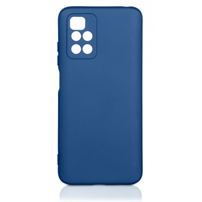 Фото Чехол силиконовый с микрофиброй DF xiOriginal-24 для Xiaomi Redmi 10 Синий