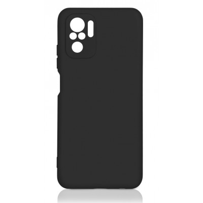 Фото Накладка силиконовая с микрофиброй DF xiOriginal-19 для Xiaomi Redmi Note 10/Note 10S Черная