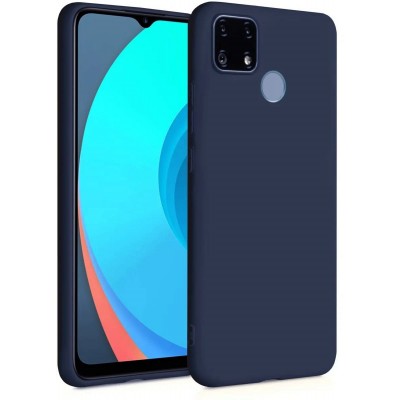 Фото Накладка силиконовая Case для Realme C25 Синяя