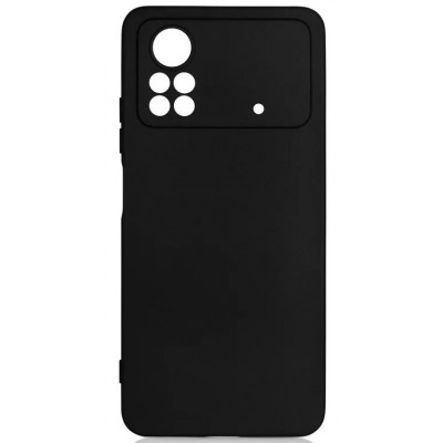 Фото Накладка силиконовая матовая Fashion Case для Xiaomi Poco X4 Pro 5G Черная
