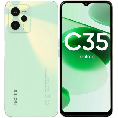 Фото Смартфон realme C35 4/128 ГБ RU, зеленый