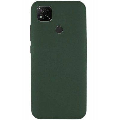 Фото Накладка силиконовая Monarch Elegant Design PS-01 для Xiaomi Redmi 9С Темно-зеленая