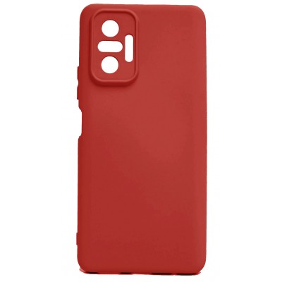 Фото Накладка силиконовая Silicone Cover для Xiaomi Redmi Note 10 Pro Красная