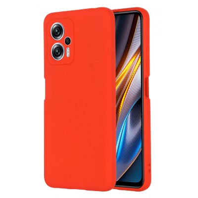 Фото Накладка силиконовая Silicone Case для Xiaomi Poco X4 GT Красная