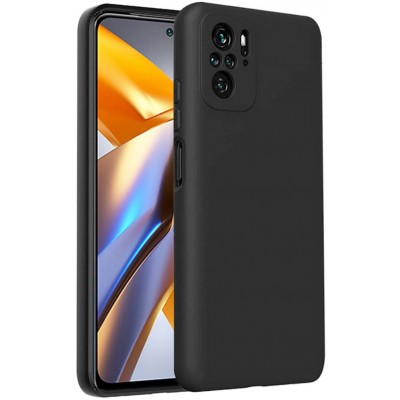 Фото Накладка силиконовая Silicone Cover для Xiaomi Poco M5S Черная