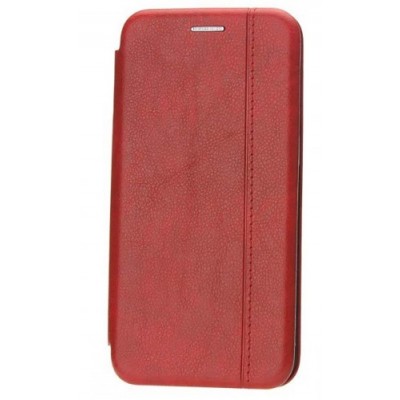 Фото Чехол книжка Fashion Case Retro Line для Xiaomi Redmi Note 10 Pro Красный