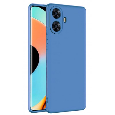 Фото Накладка силиконовая для realme C55 Голубая