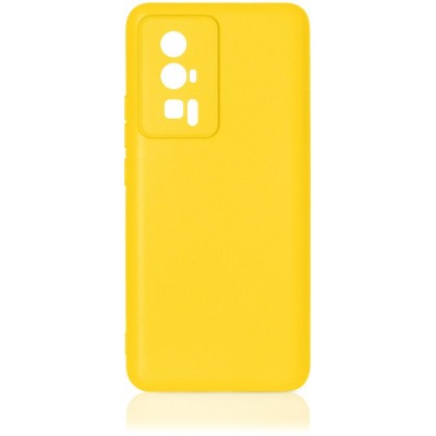 Фото Силиконовый чехол DF poCase-15 для Xiaomi Poco F5 Pro, желтый