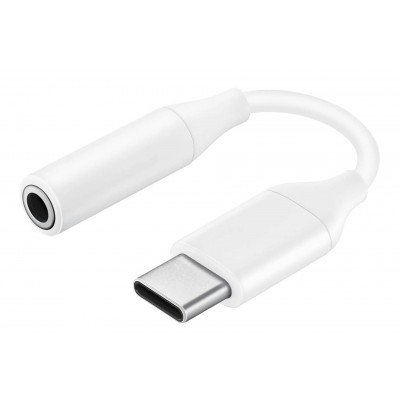 Фото Переходник/адаптер Samsung USB Type-С - Mini Jack 3.5 mm (EE-UC10J), 0.09 м, белый