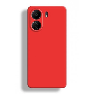 Фото Накладка силиконовая Silicone Case для Xiaomi Redmi 13C/Poco C65, красная