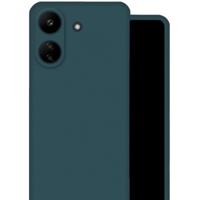 Фото Накладка силиконовая Silicone Cover для Xiaomi Redmi 13C/Poco C65, темно-зеленая