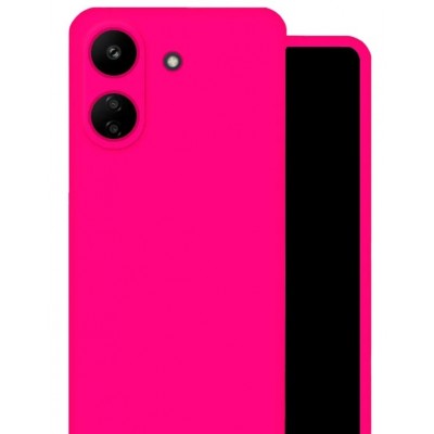 Фото Накладка силиконовая Silicone Cover для Xiaomi Redmi 13C/Poco C65, розовая