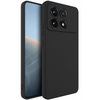 Фото Накладка силиконовая Silicone Cover для Xiaomi Poco X6 Pro 5G, черная