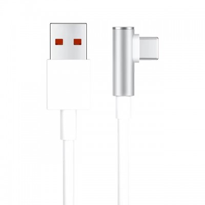 Фото Кабель Xiaomi 6A, L-штекер, USB-A to Type-C, 1, 5м