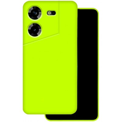 Фото Накладка силиконовая Silicone Case для Tecno Pova 5, салатовый