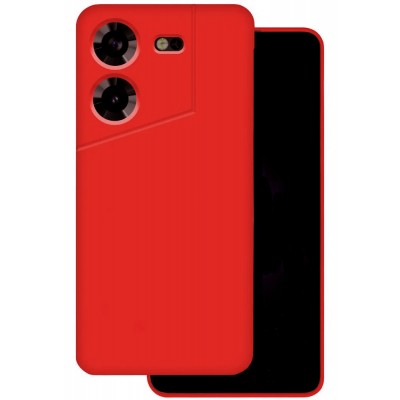 Фото Накладка силиконовая Silicone Case для Tecno Pova 5, красный