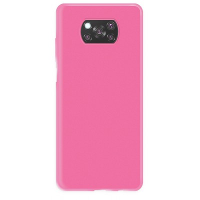 Фото Силиконовая накладка Zibelino Soft Mate для Xiaomi Poco X3 Розовая