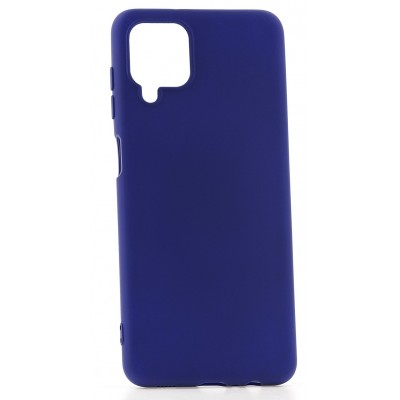 Фото Чехол-накладка Silicone Case для Samsung Galaxy A12 Темно-синяя