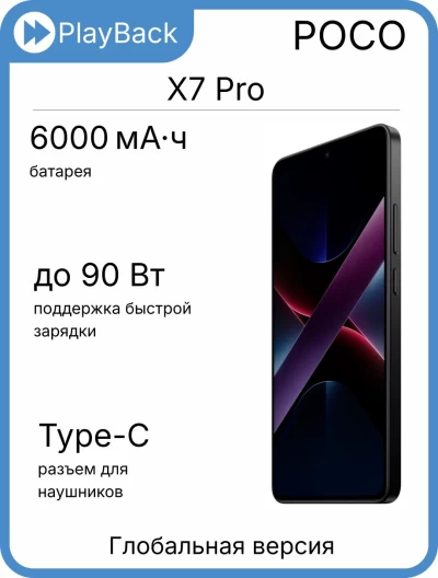 POCO X7 Pro 8/256 ГБ Black (Global Version)