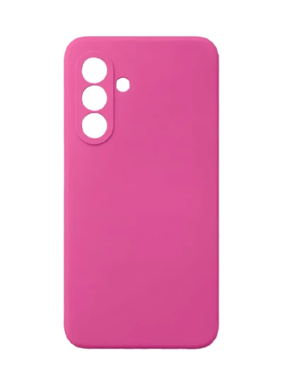 Накладка силиконовая Silicone Cover для Samsung Galaxy A55 розовая