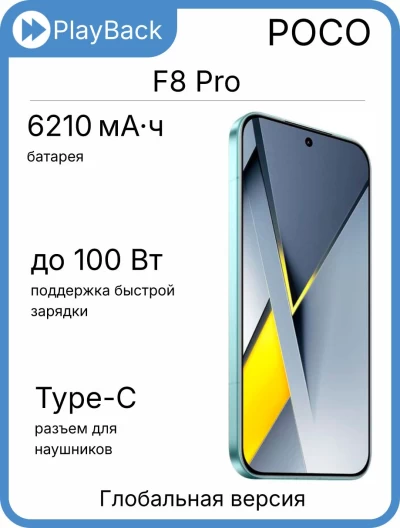 POCO F8 Pro 12/512 ГБ Blue (Global Version)