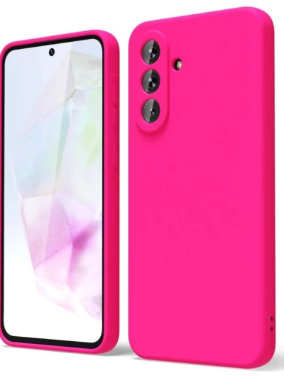 Накладка силиконовая Silicone Case для Samsung Galaxy A57 розовая