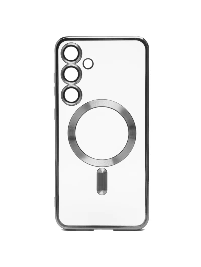 Накладка силиконовая Magnetic для Samsung Galaxy S24/25 серая