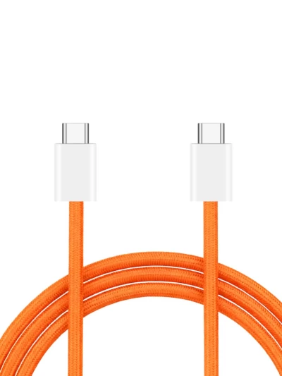 Кабель USB-C 60W для iPhone 17 оранжевый (1м)