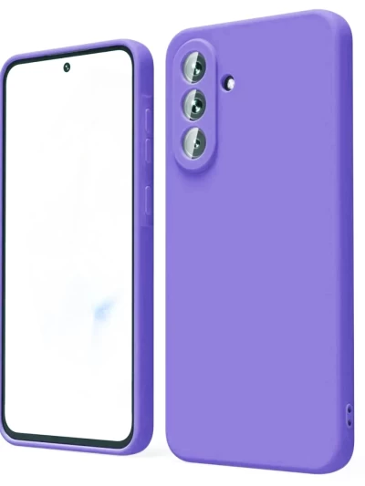 Накладка силиконовая Silicone Case для Samsung Galaxy A17 Сиреневая