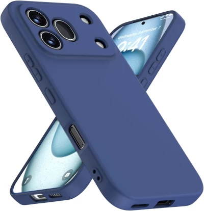 Накладка силиконовая Silicone Case для Honor 600 Pro темно-синяя