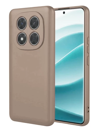 Накладка силиконовая Silicone Case для Xiaomi Redmi Note 15 4G бежевая