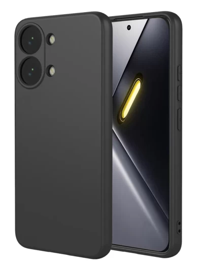 Накладка силиконовая Silicone Case для POCO X8 Pro Max черная