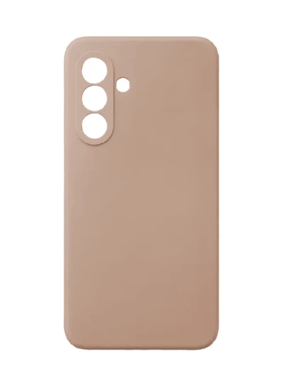 Накладка силиконовая Silicone Cover для Samsung Galaxy A55 бежевая